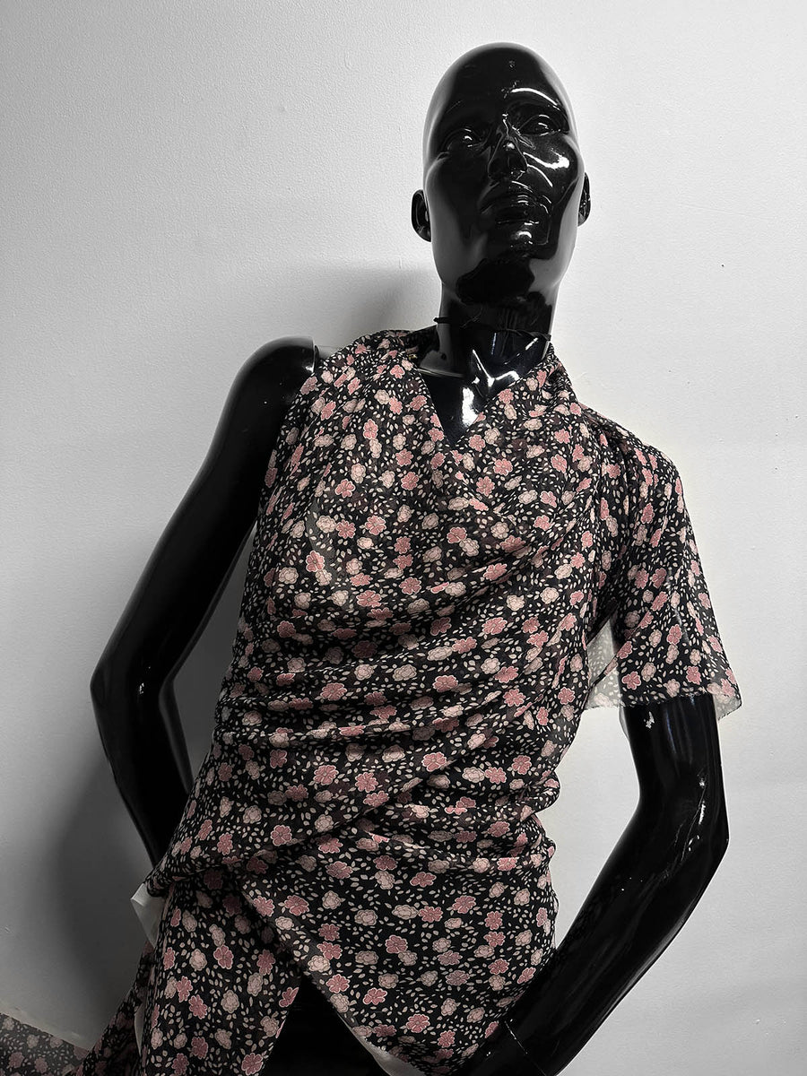 Dusty Rose Pink Silk Crepe - L'Etoffe Fabrics LLC