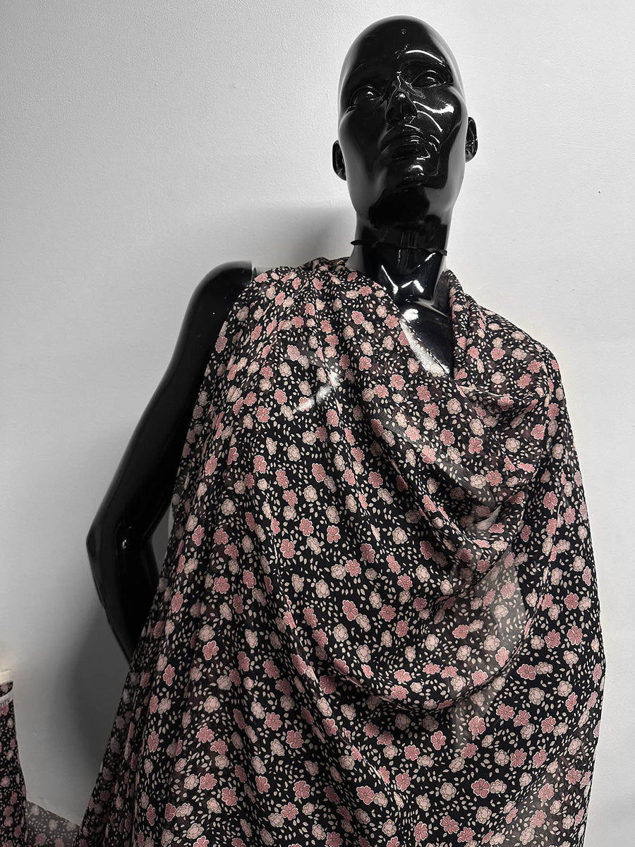 Dusty Rose Pink Silk Crepe - L'Etoffe Fabrics LLC
