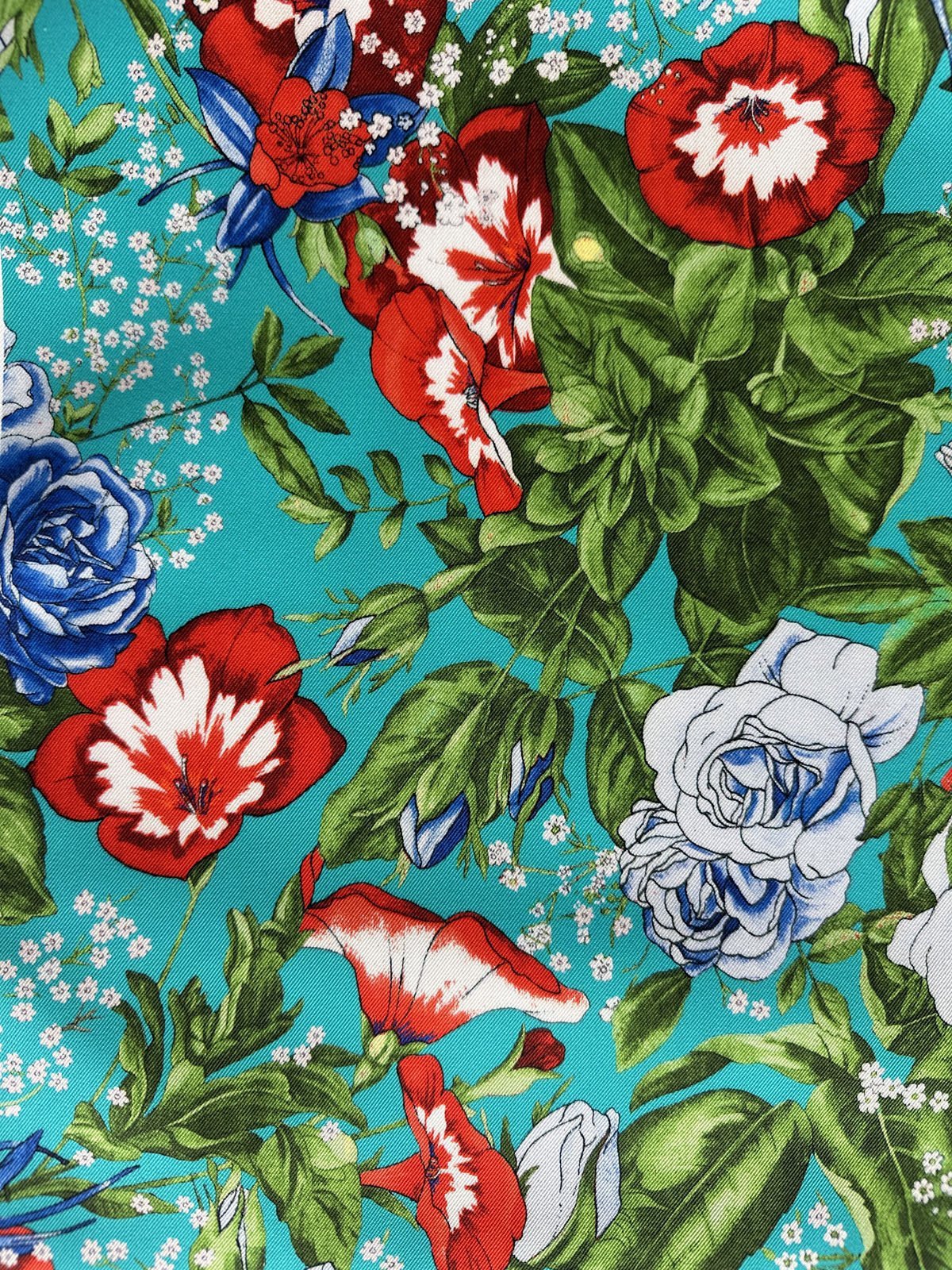 EU Haute Couture Cotton Twill Floral - L'Etoffe Fabrics LLC