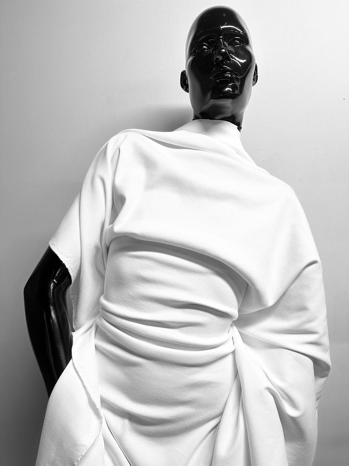 Excellent White Tank Top 2 x 1 Cotton Knit - L'Etoffe Fabrics LLC