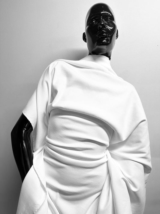 Excellent White Tank Top 2 x 1 Cotton Knit - L'Etoffe Fabrics LLC