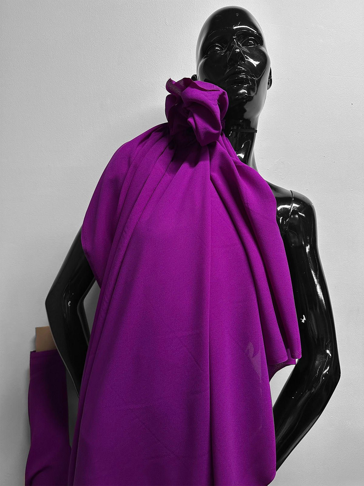 Fierce Fucshia Silk Crepe - L'Etoffe Fabrics LLC