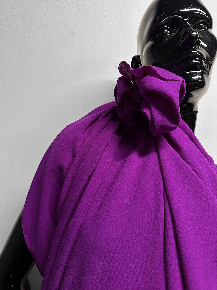 Fierce Fucshia Silk Crepe - L'Etoffe Fabrics LLC