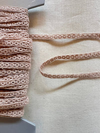 Fine Embroidered Lace Lace Trim Beige - L'Etoffe Fabrics LLC