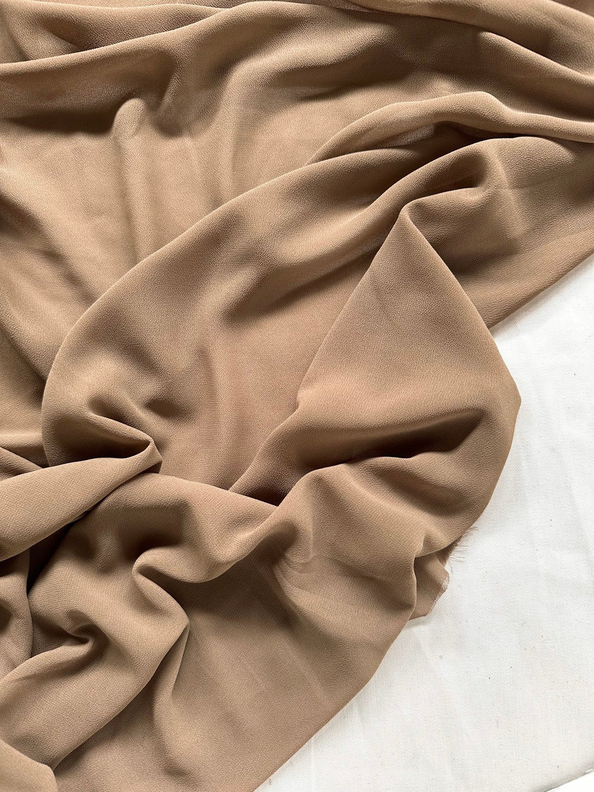 Flesh Tone Laundered Poly Georgette - L'Etoffe Fabrics LLC