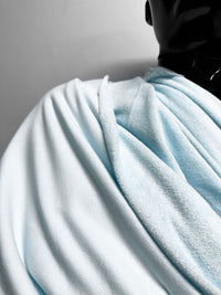 French Terry Track Suit Jersey in Water - L'Etoffe Fabrics LLC