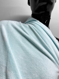 French Terry Track Suit Jersey in Water - L'Etoffe Fabrics LLC