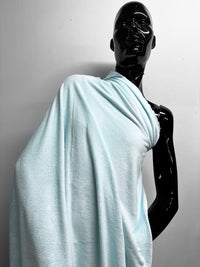 French Terry Track Suit Jersey in Water - L'Etoffe Fabrics LLC