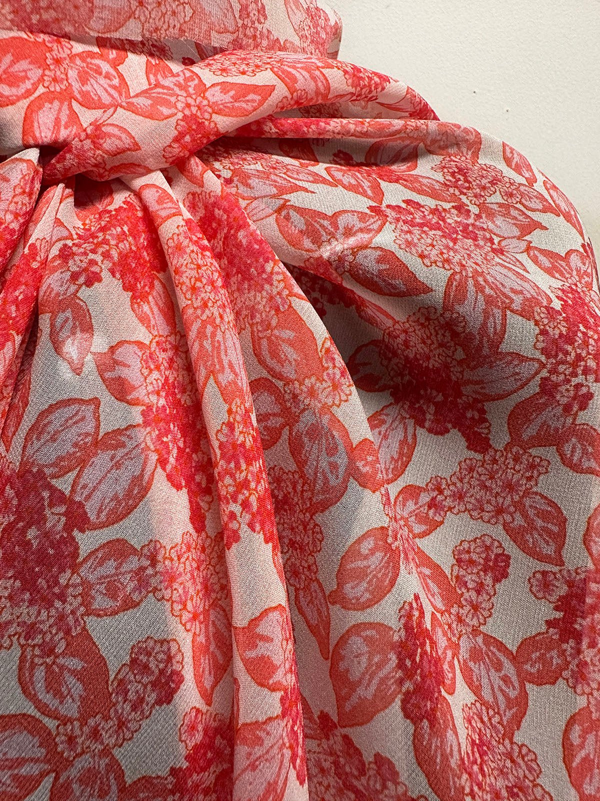 Garden Party Hydrangea Silk Georgette - L'Etoffe Fabrics LLC