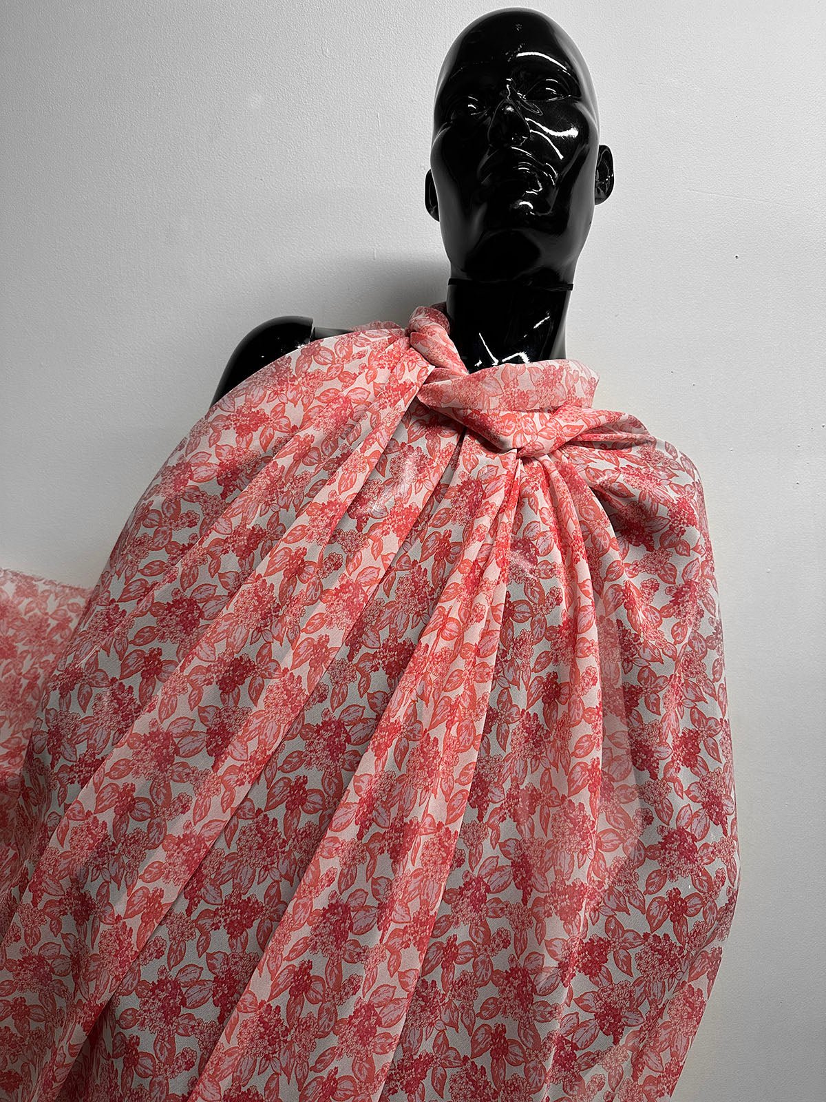 Garden Party Hydrangea Silk Georgette - L'Etoffe Fabrics LLC