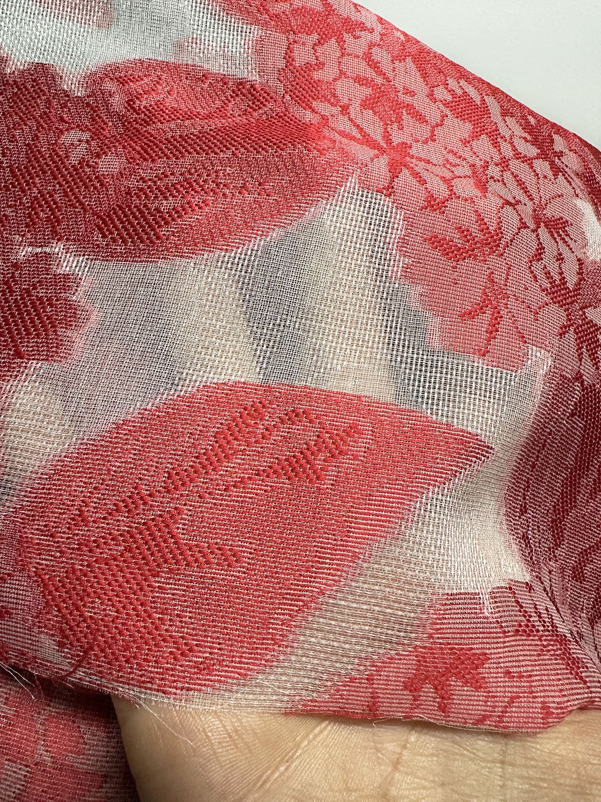 Garden Party Hydrangea Silk Organza Jacquard - L'Etoffe Fabrics LLC