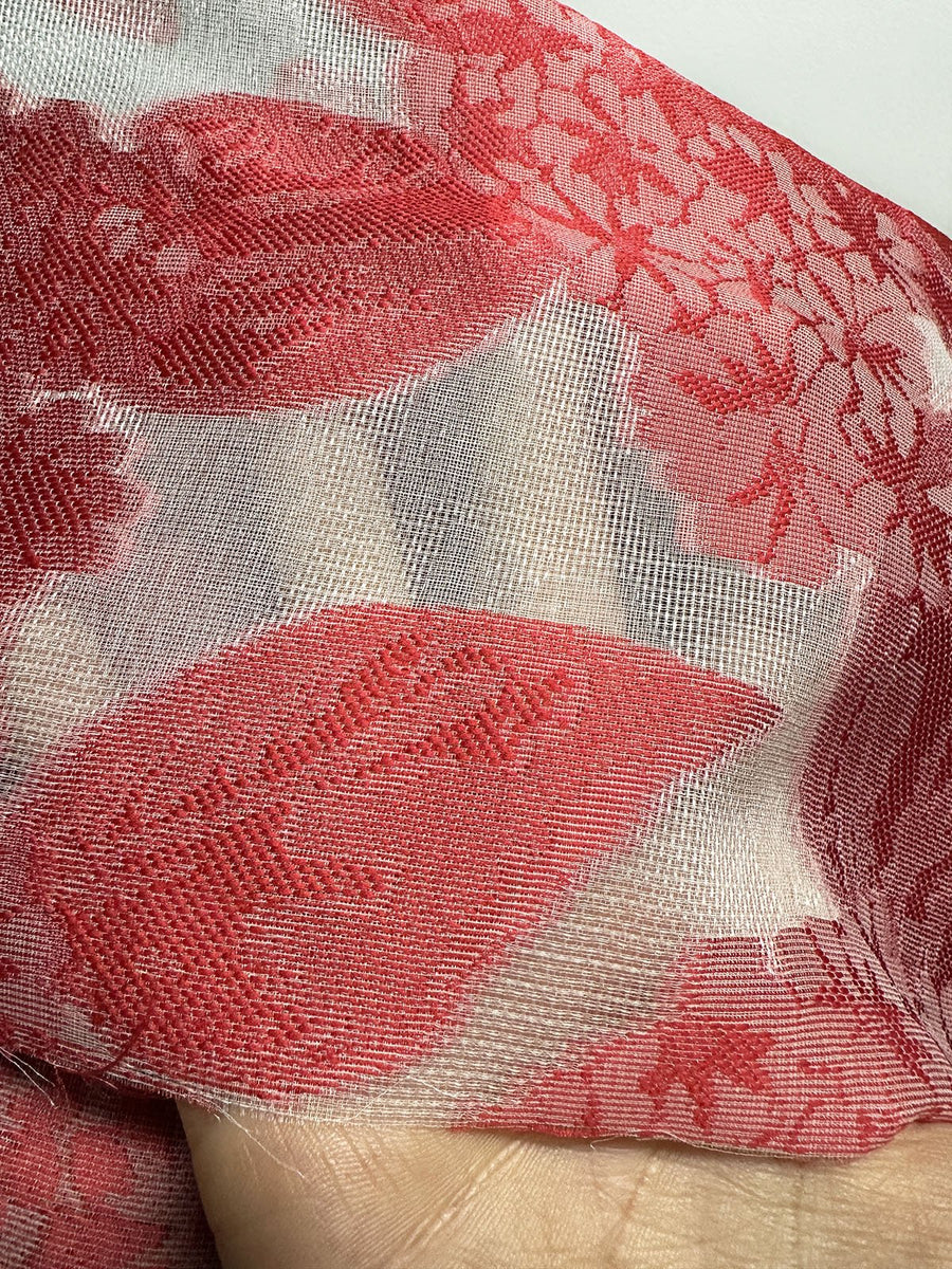 Garden Party Hydrangea Silk Organza Jacquard - L'Etoffe Fabrics LLC