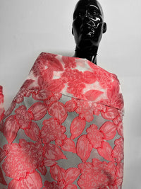 Garden Party Hydrangea Silk Organza Jacquard - L'Etoffe Fabrics LLC