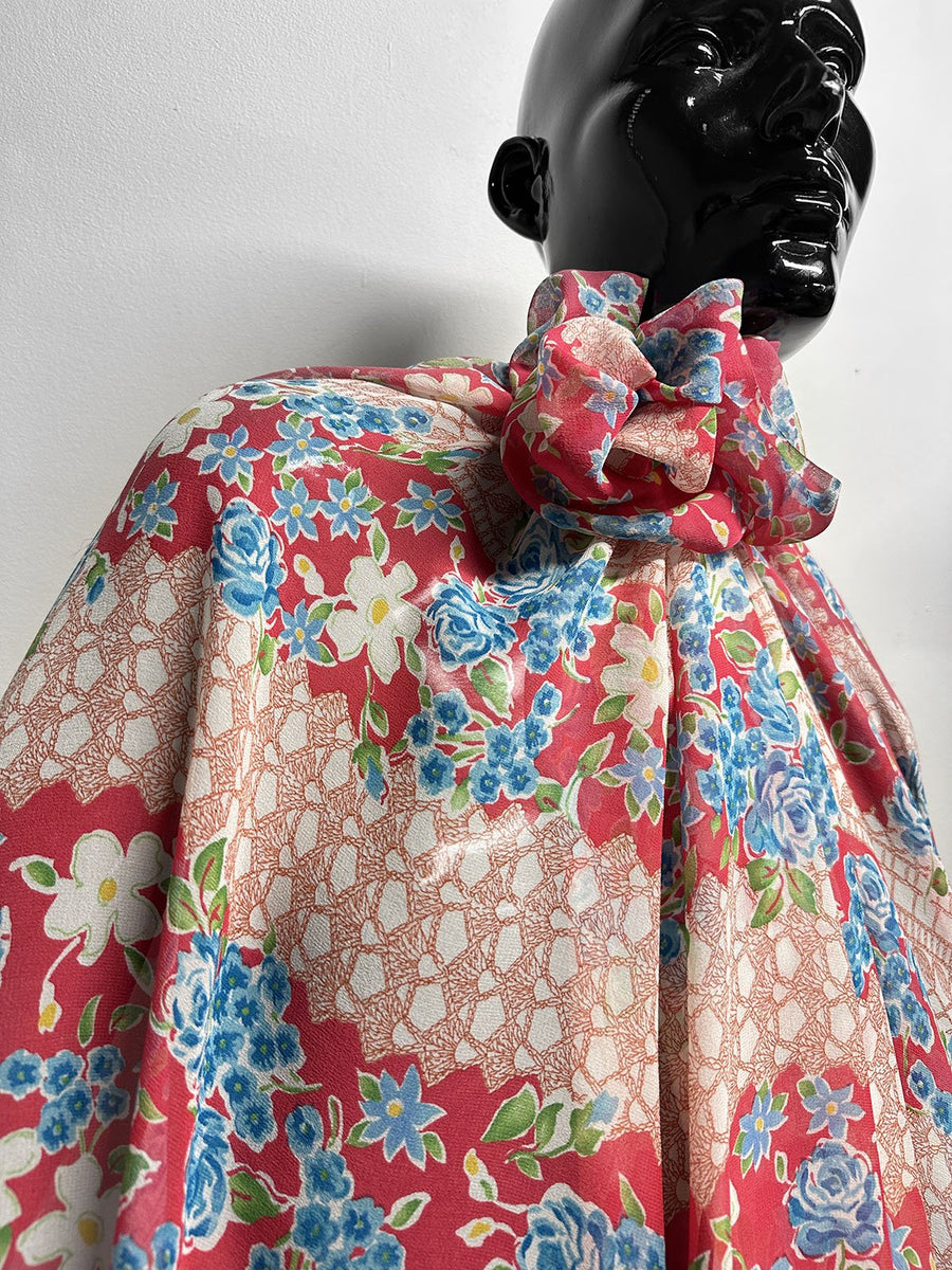 Garden Party Tiered Floral Georgette - L'Etoffe Fabrics LLC