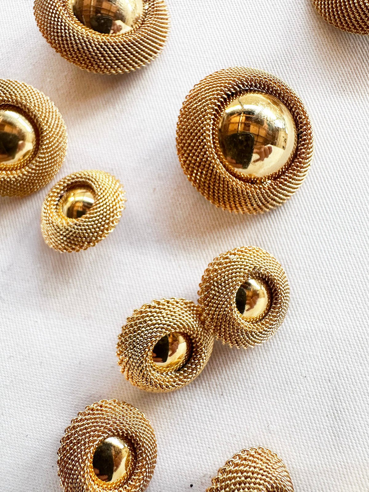 Gold Bundle Designer Buttons - L'Etoffe Fabrics LLC