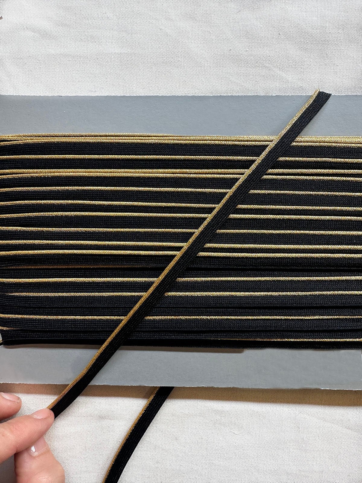 Gold Metallic Piping - L'Etoffe Fabrics LLC