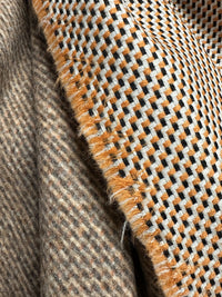 Graphic Double Faced Wool Felted Coating - L'Etoffe Fabrics LLC