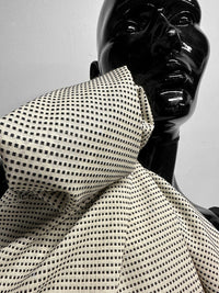 Graphic Seed Stitch Cotton Shirting - L'Etoffe Fabrics LLC