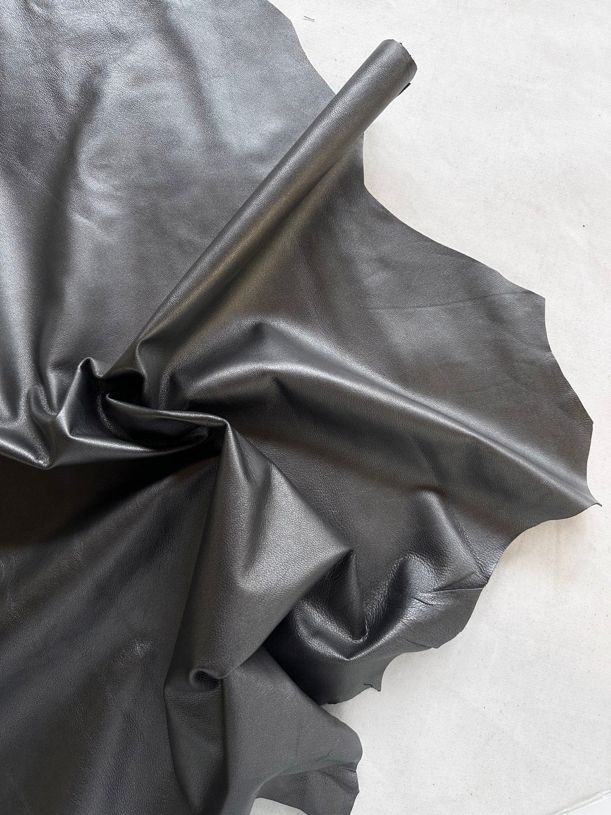 Gunmetal Lambskins - L'Etoffe Fabrics LLC