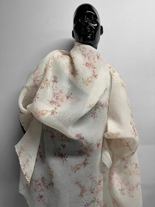 Hammered Silk Organza Wispy Wildflower - L'Etoffe Fabrics LLC