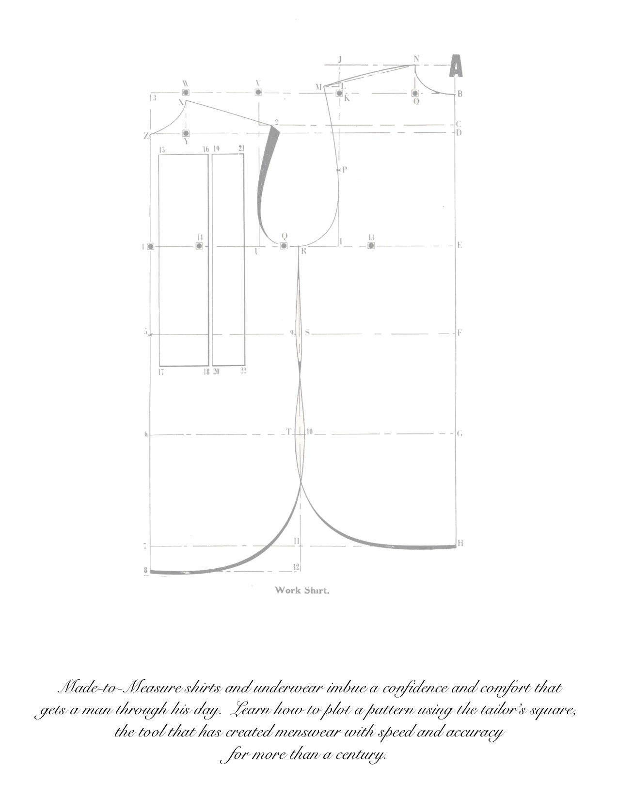 Harry Simons Drafting Men's Shirts and Undergarments E Book - L'Etoffe Fabrics LLC