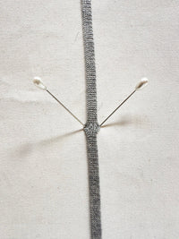 Heather Gray Knit Tape 6mm - L'Etoffe Fabrics LLC