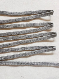 Heather Gray Knit Tape 6mm - L'Etoffe Fabrics LLC
