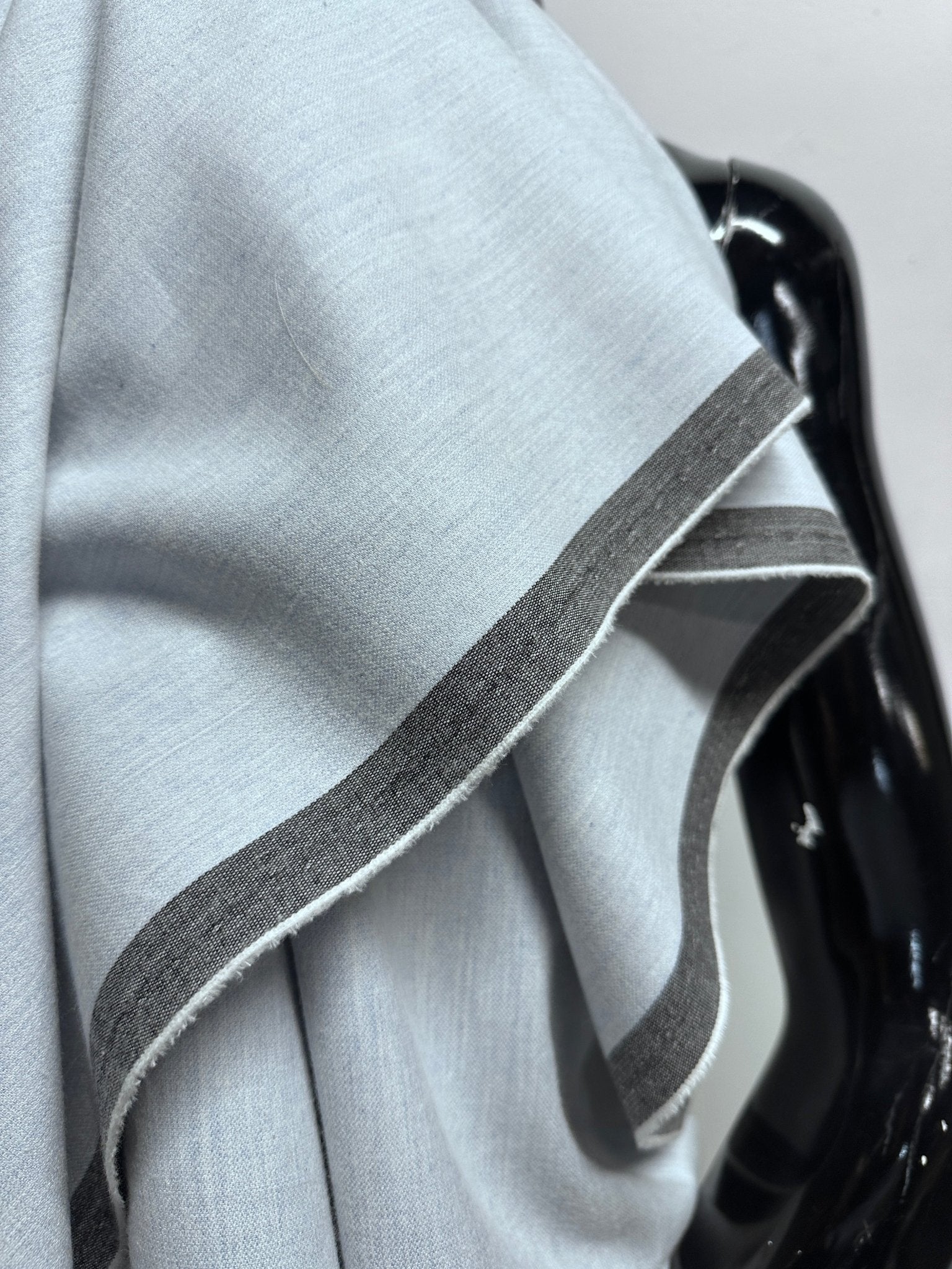 Heavenly Cotton Cashmere Heathered Blue - L'Etoffe Fabrics LLC