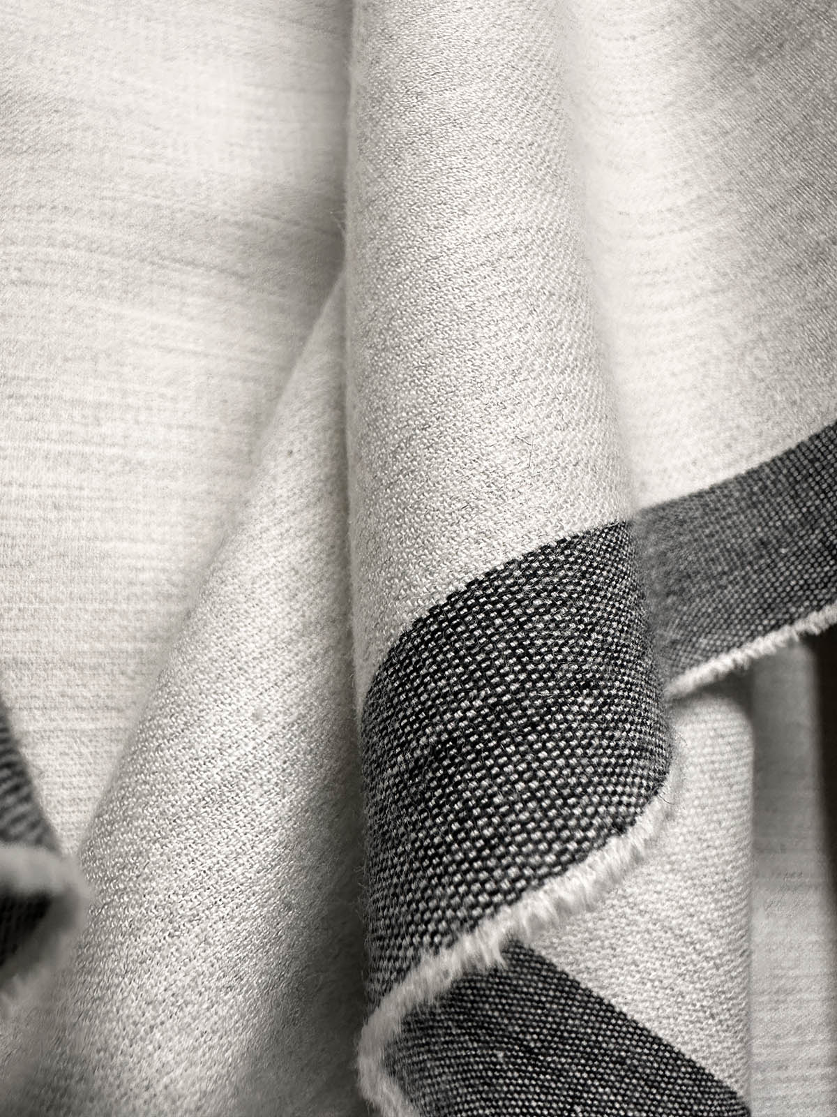 Heavenly Cotton Cashmere Heathered Oatmeal - L'Etoffe Fabrics LLC