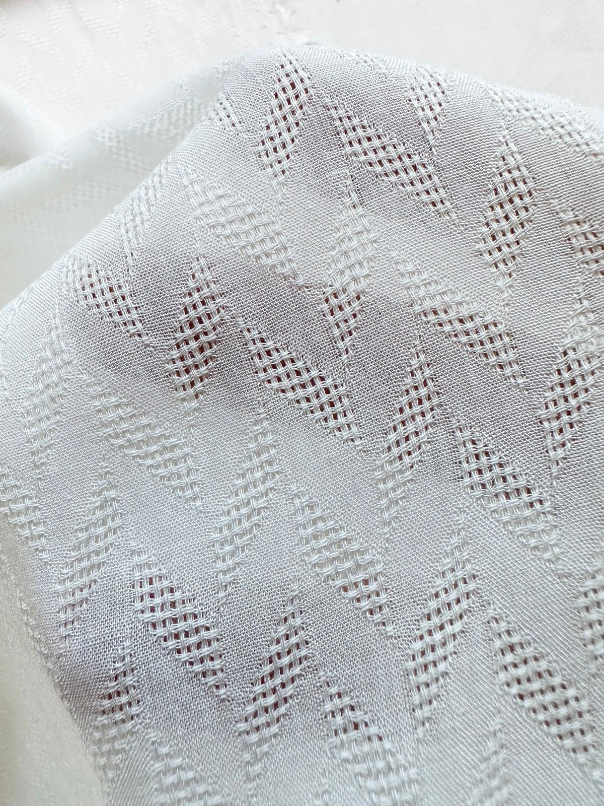 Herringbone Rayon Challis - L'Etoffe Fabrics LLC