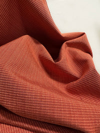Home Spanish Persimmon Ribbed Fabric - L'Etoffe Fabrics LLC