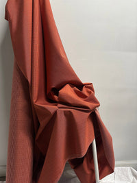 Home Spanish Persimmon Ribbed Fabric - L'Etoffe Fabrics LLC