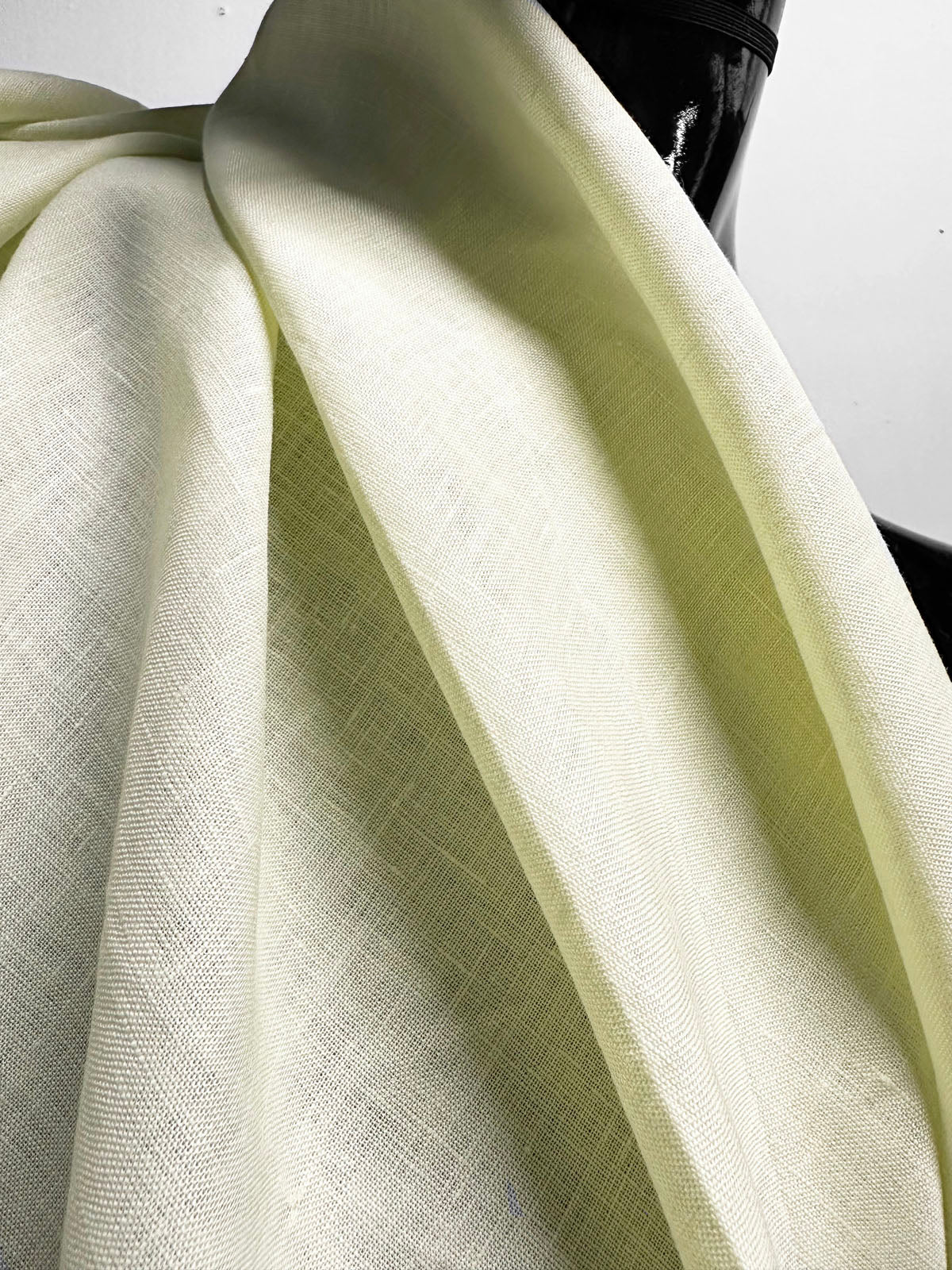 Icy Lime Linen Shirting - L'Etoffe Fabrics LLC