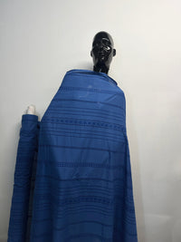 Impeccable Royal Blue Eyelet Voile - L'Etoffe Fabrics LLC