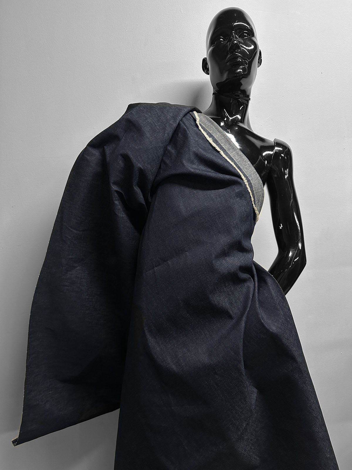 Indigo Cross Hatch Denim Closeout 10oz - L'Etoffe Fabrics LLC