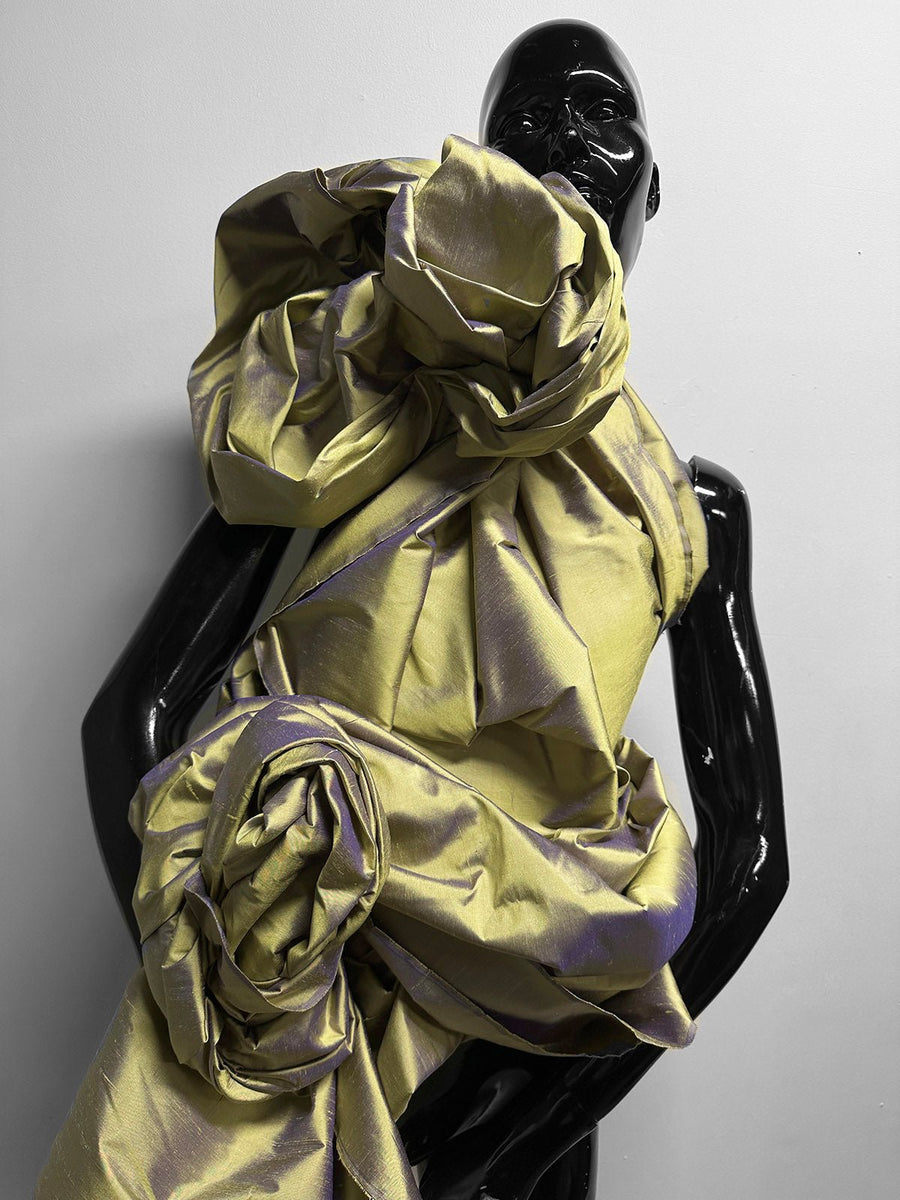 Iridescent Silk Dupioni Butter Purple - L'Etoffe Fabrics LLC