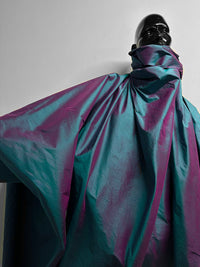 Iridescent Silk Dupioni Teal Fuchsia - L'Etoffe Fabrics LLC