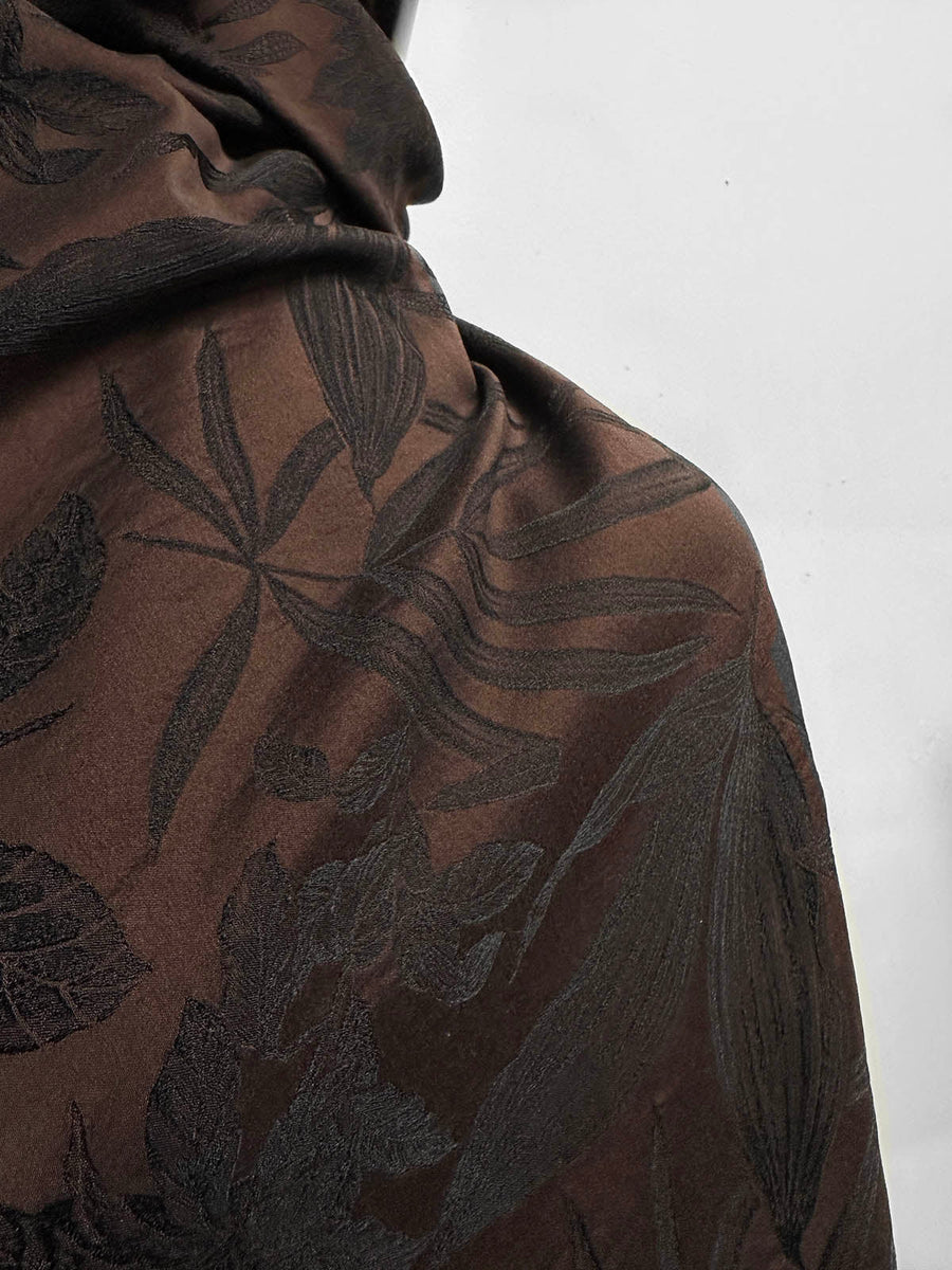 Italian BC Botanica Silk Cotton Jacquard Floral - L'Etoffe Fabrics LLC