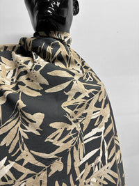 Italian BC Palm Print Relaxed Cotton Print - L'Etoffe Fabrics LLC