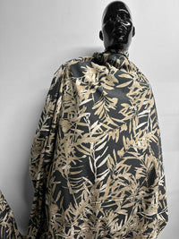 Italian BC Palm Print Relaxed Cotton Print - L'Etoffe Fabrics LLC