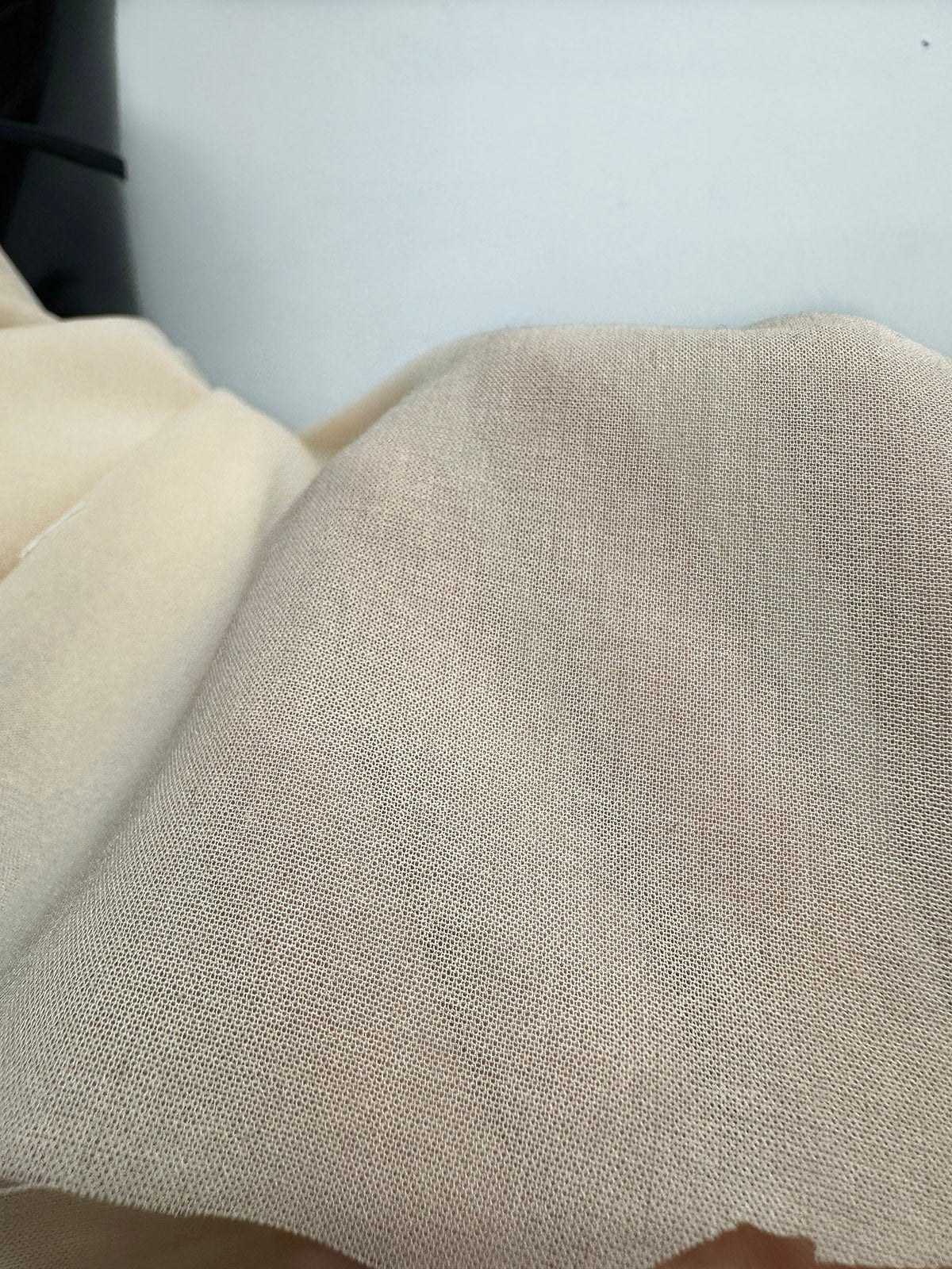 Italian Beige Extra Special Voile - L'Etoffe Fabrics LLC