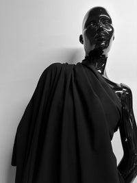 Italian Black Cotton Twill Challis - L'Etoffe Fabrics LLC
