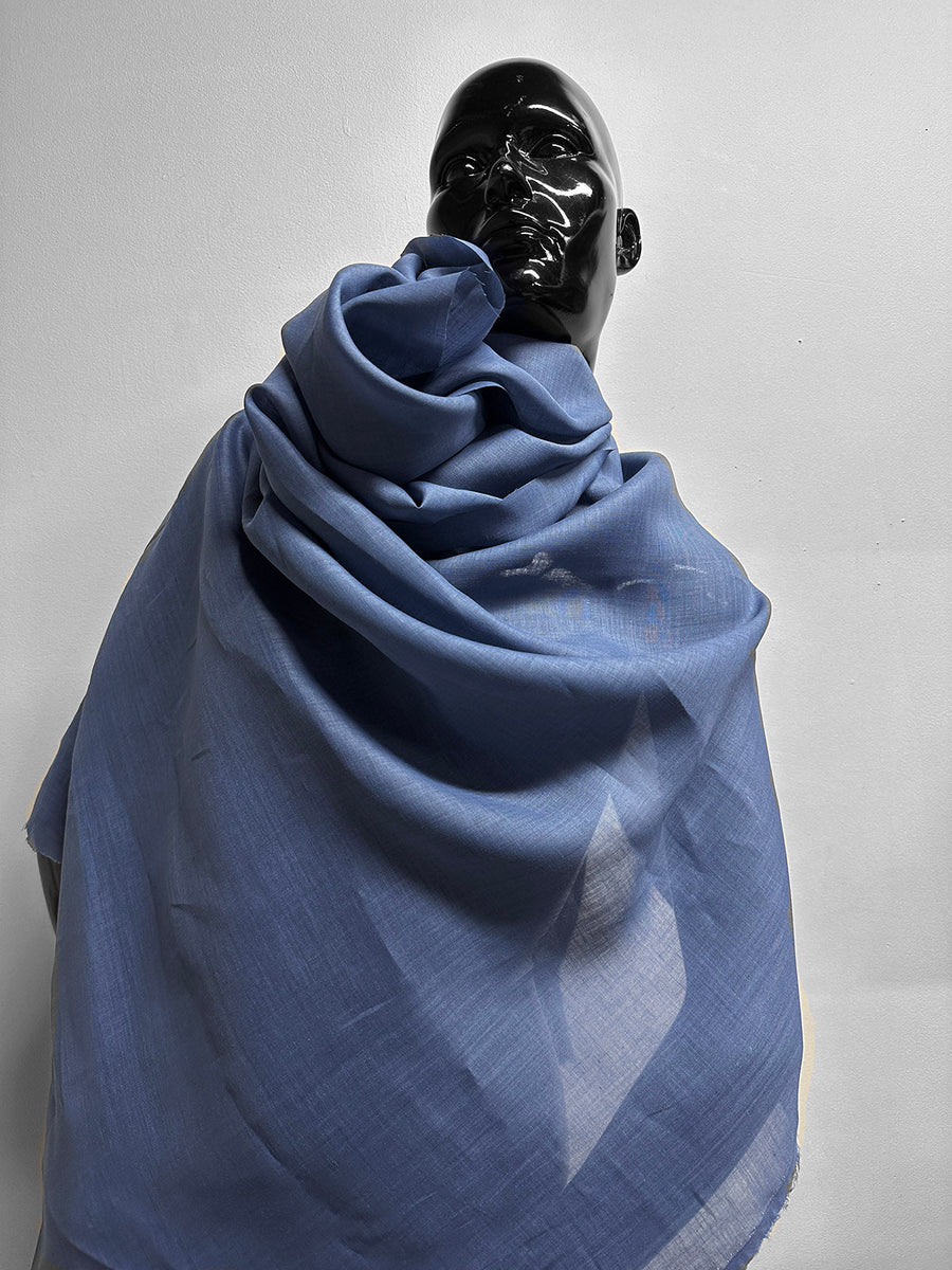 Italian Blue Gray Handerchief Linen - L'Etoffe Fabrics LLC