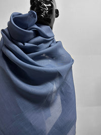 Italian Blue Gray Handerchief Linen - L'Etoffe Fabrics LLC