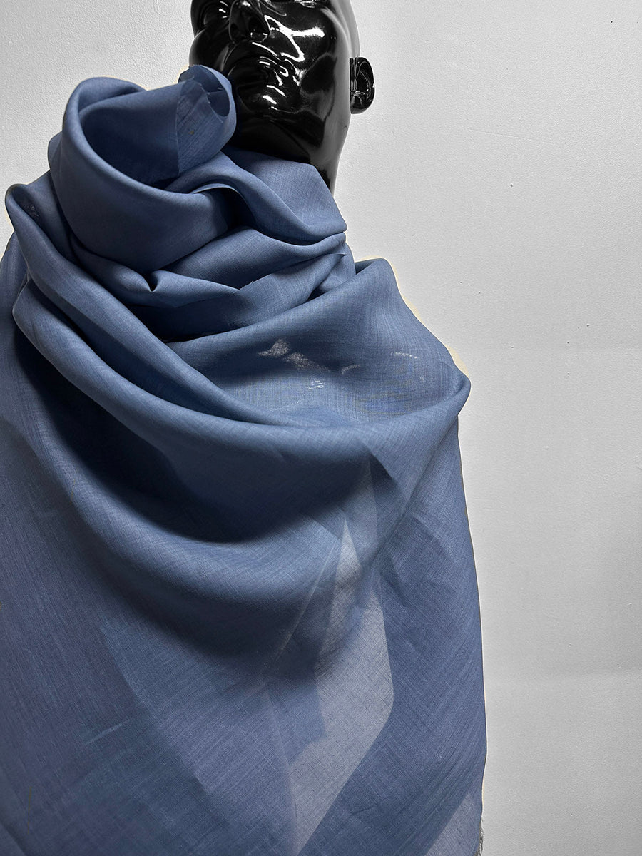 Italian Blue Gray Handerchief Linen - L'Etoffe Fabrics LLC
