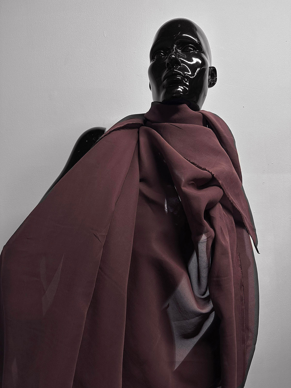 Italian Cabernet Cotton Organdy - L'Etoffe Fabrics LLC