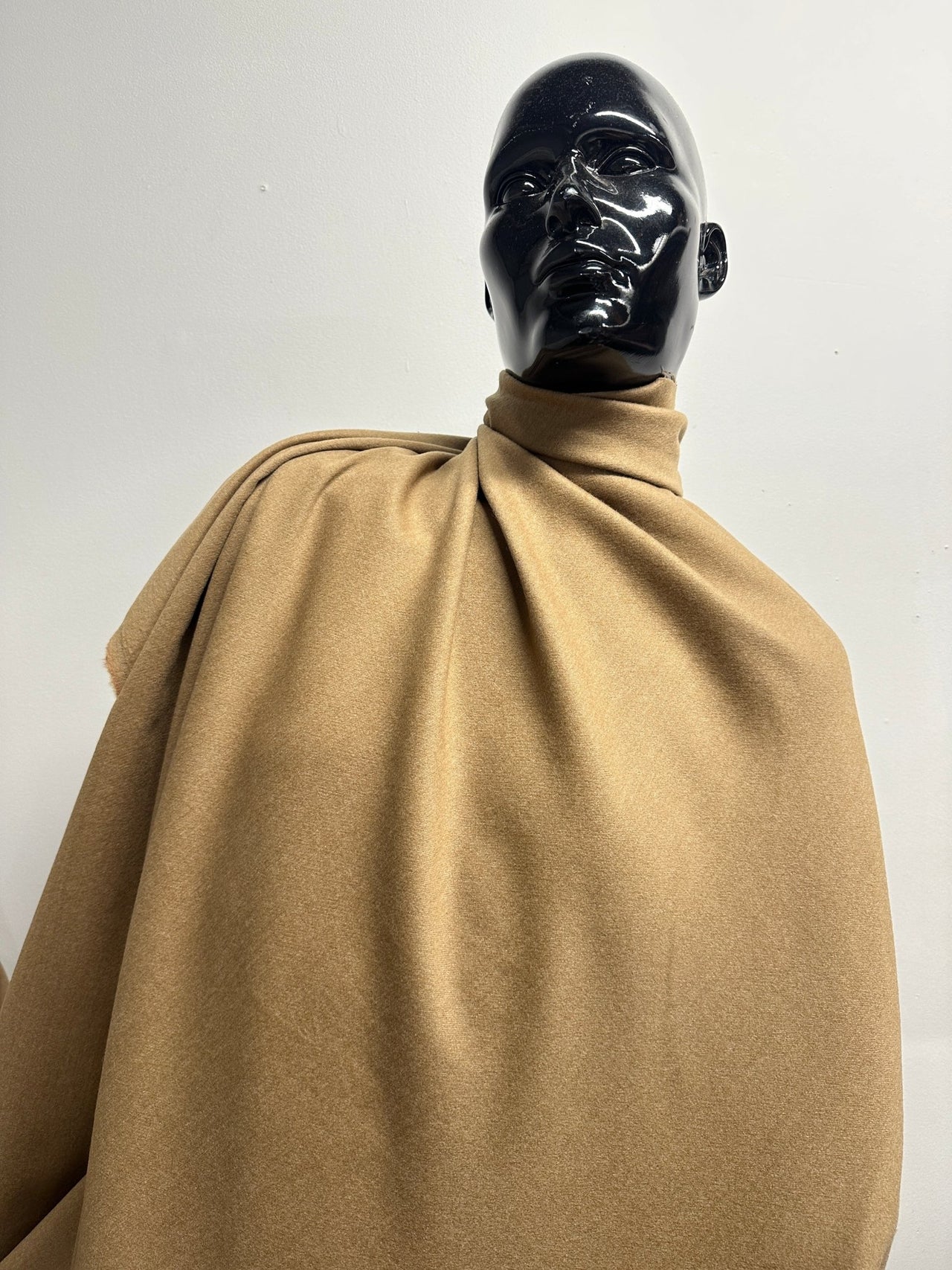 Italian Camel Flannel Jacket Weight Wool - L'Etoffe Fabrics LLC