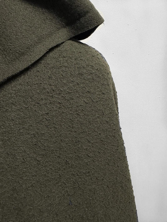 Italian Casentino Wool in Olive - L'Etoffe Fabrics LLC