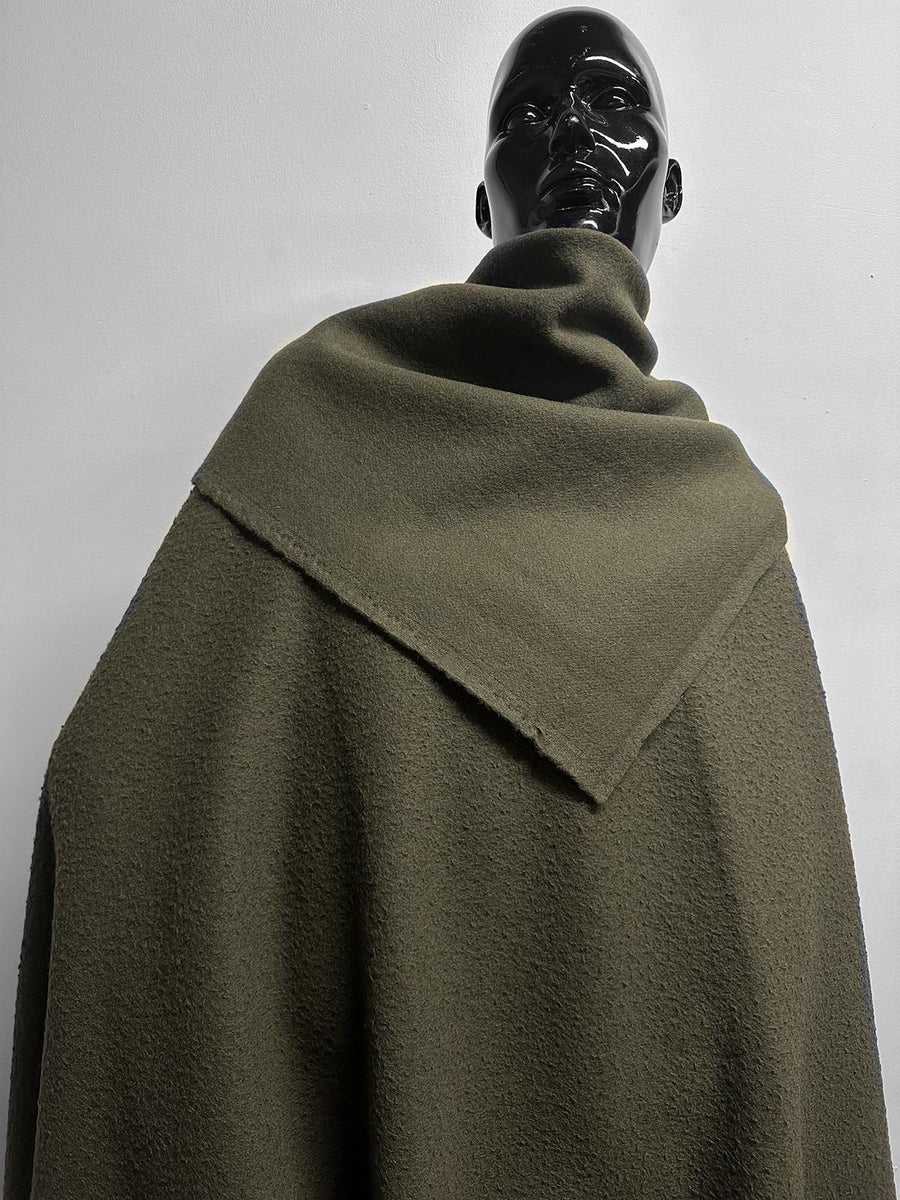 Italian Casentino Wool in Olive - L'Etoffe Fabrics LLC