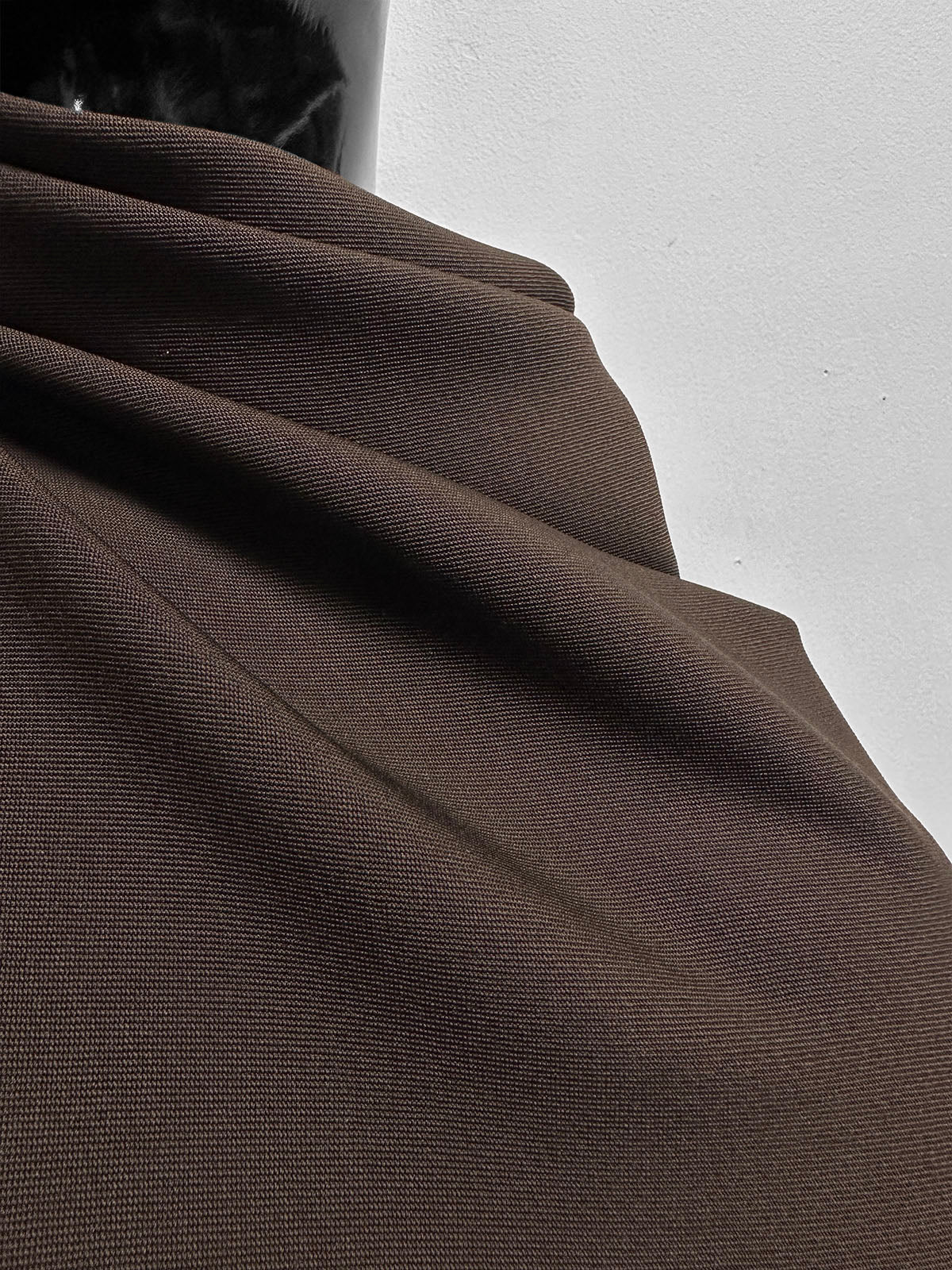 Italian Chocolate Soft Drape Twill - L'Etoffe Fabrics LLC